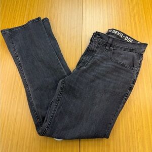 Devil Dog Jeans Men’s 32x32 Original Boot Cut Denim Black Pants